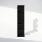Furinno Reed Corner Shelf, 5-Tier Corner Bookshelf, Book Shelf, Corner Shelves, Storage Rack, for Organization and Storage, H