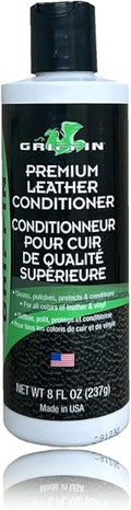 Griffin Leather Conditioner to Restore Leather Surfaces (8 oz.) - The Best Conditioner for Shoes, Boots, Furniture, Car Inter