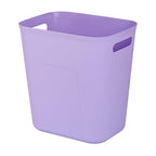 UUJOLY Plastic Small Trash Can Wastebasket, Garbage Container Basket for Bathrooms, Laundry Room, Kitchens, Offices, Kids Rooms, Dorms, 3.5 Gallon, Purple