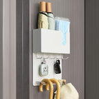 Magnetic Key Holder & Umbrella Holder for Wall, Multi-Functional Entryway Shelf for Tissues. Sturdy Hooks for Keys, Bags. Spa