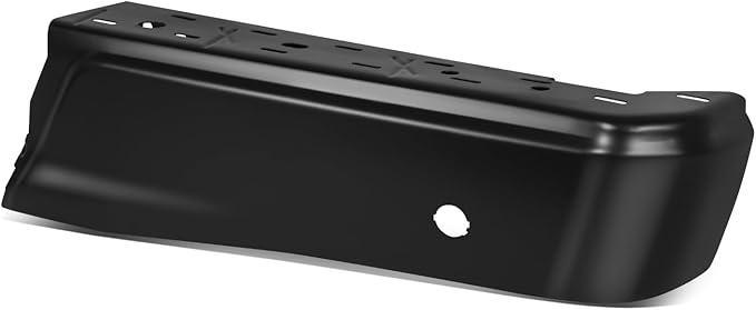 Auto Dynasty Rear Bumper End Caps Cover Compatible with 2015-2020 Ford F-150, Passenger Right Side, with Parking Sensor Holes, Primered/Painted Black