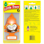 LITTLE TREES Car Air Freshener | Hanging Tree Provides Long Lasting Scent for Auto and Home | 24 Air Fresheners |Coconut