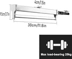 Mount Pull-Out Wardrobe Clothes Rail,Extendable Clothes Rail with Sliding Track,Closet Organizer Rack for Pants/Coat/Scarves 