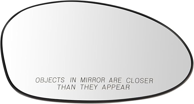 TRQ Passenger Side Mirror Glass Heated Convex Compatible with 07-13 BMW 328i Coupe 07-13 335i Coupe 08-09 128i 08-09 135i 11-