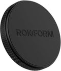 Rokform - Low Pro Magnetic Phone Mount, 1-Inch Phone Magnet for Car, 3M VHB Adhesive Holder Mounts to Almost Any Flat Surface, Compatible with All Cases (Black)