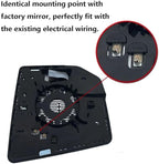 Driver Side Heated Mirror Glass Replacement For Ford F150 2015 2016 2017 2018 2019 2020 - for Ford F150 Power Side Mirror with Rear Holder