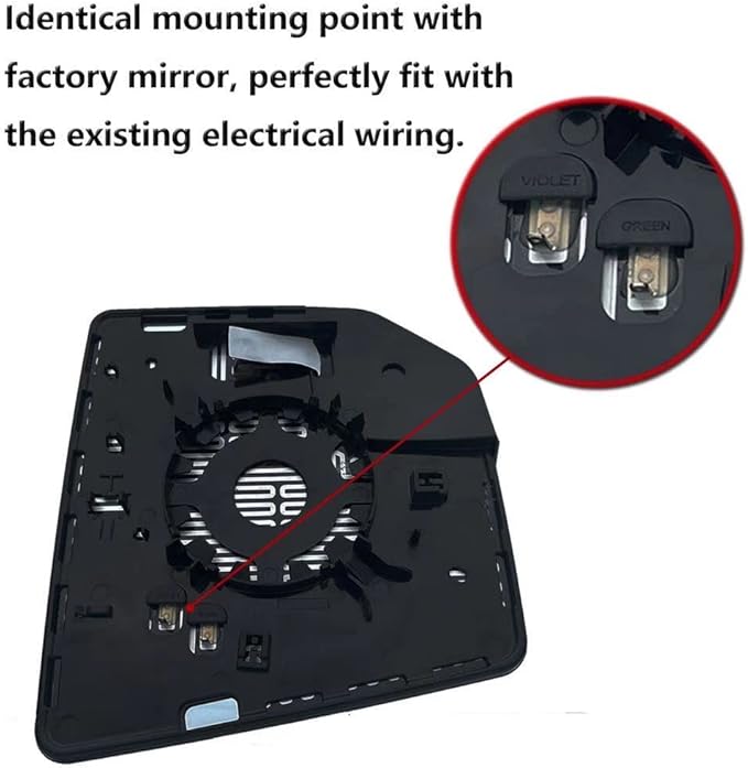 Driver Side Heated Mirror Glass Replacement For Ford F150 2015 2016 2017 2018 2019 2020 - for Ford F150 Power Side Mirror with Rear Holder