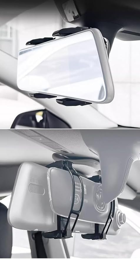 Bracket Rearview Mirror Dash Cam Holder - Convenient Replacement for Cracked or Broken Hook with Straps - Universal Accessories