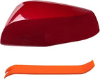 Left Driver Side Mirror Cover Cap Compatible with Toyota Rav4 2020-2023 Red, NOT for LE & Hybrid LE