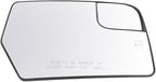 TRQ Passenger Side Heated Spotter Mirror Glass with Backing Plate Compatible with 2012-2017 Ford Expedition, 2012-2014 Lincol