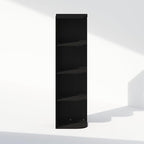 Furinno Reed Corner Shelf, 4-Tier Corner Bookshelf, Book Shelf, Corner Shelves, Storage Rack, for Organization and Storage, H