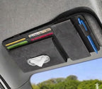 Multifunctional Car Visor Organizer (Suede leather - Gray)