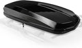 Auto Dynasty Hard Shell Roof Top Mount Car Storage Travel Luggage Box Cargo Carrier with Security Keys, 78 (L) x 31 (W) x 15 (H) Inches, Capacity 110 Pounds, 17 Cubic Feet (Tool-Free Install), Glossy
