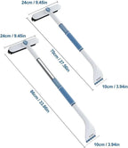 3 In 1 Snow Brush and Ice Scraper for Car Windshield Extendable Snow Removal 360° Pivoting Vehicle Winter Shovel Brush Snow Scraper with Long Handle for Car SUV Trucks (White)