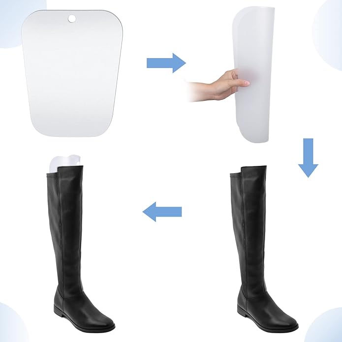 8 Packs Boot Shaper Shape Inserts Tall Boot Support for Women and Men