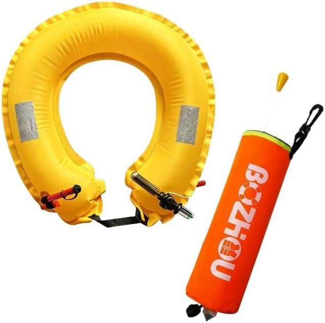 Life-Saving Car Escape Tool: 5-Second Auto Inflate Lifebuoy & Window Breaker for Vehicle Flooding & Accidents (Patent Design)