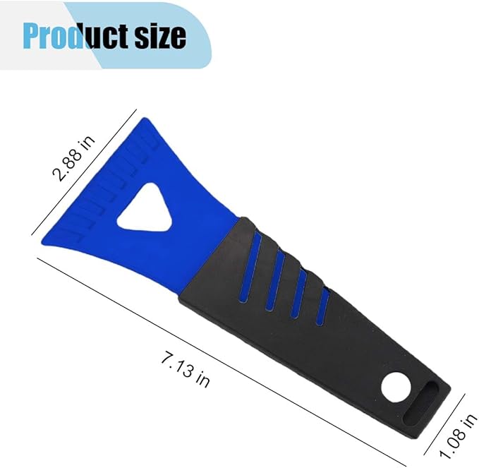 8PCS Ice Scraper for Car Windshield, No Scratch Plastic Ice Shovel Tools for Winter, Window Ice Snow Frost Removal Tool Accessories for Cars, Trucks, SUVs (8PCS)