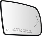Passenger Side Heated Mirror Glass Replacement For 2008-2017 Toyota Sequoia 2007-2020 Toyota Tundra - for Tundra Sequoia Side Mirror With Rear Holder and Turn Signal