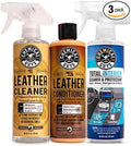 Chemical Guys SPI1091601 Leather Cleaner and Conditioner Leather & Interior Care Bundle + SPI22016 Total Interior Cleaner & P