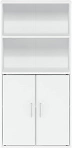 Furinno Pasir 4-Tier Storage Bookcase, Bookshelf, Multipurpose Shelf, White