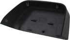 Black Paintable Tow Mirror Cover Cap | For 2017-2024 F250 F350 F450 F550 Super Duty Side by Side Accessories | LH Left Driver Side Exterior Plastic Rearview Top Half Door Mirror Cover