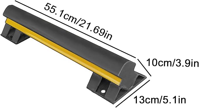 Stainless Steel Parking Stopper for Garage, Garage Parking Aid, Garage Parking Stops, Surface Paint, for Car Park(55.1cm/21.69in)