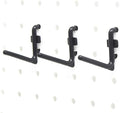 Colorstorm 1.5 inch Pegboard Hooks Kit 200 pk L Style for Peg Board Assortment Tool Organizer Black Peg Hooks Accessories (20