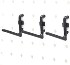 Colorstorm 1.5 inch Pegboard Hooks Kit 200 pk L Style for Peg Board Assortment Tool Organizer Black Peg Hooks Accessories (20