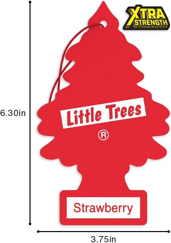LITTLE TREES Car Air Freshener | Xtra Strength Provides Long-Lasting Scent for Auto or Home | Extra Boost of Fragrance | Stra