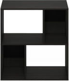 Furinno DALY Book Shelf, 4-Cube Bookshelf, Cube Storage Organizer Bookcase with Irregular Compartments, 11.7 x 23.6 x 24.7, f