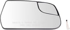 TRQ Passenger Side Mirror Glass Non-Heated Compatible with 2010-2017 Chevrolet Equinox GMC Terrain GM1325125