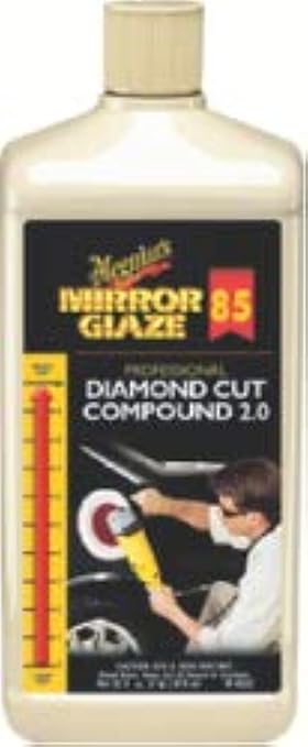 Meguiar's Professional Diamond Cut Compound 2.0 M8532 - Professional-Grade Compound Perfect to Remove Heavy Defects Like Scratches, Staining, Water Spots, and More While Restoring Shine & Gloss, 32 Oz