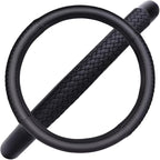 Flying Banner car Steering Wheel Cover Faux Leather Massage Universal fit 3D Honeycomb Hole Anti-Slip Sporty 15 Inches (Sliod
