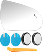 Heated Mirror Glass Passenger Side Fit for Hyundai Ioniq 2017-2022 Elantra 2017-2019, Blind Spot Detection Mirror Glass Repla