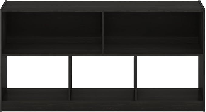 Furinno DALY Book Shelf, 5-Cube Bookshelf, Horizontal Cube Storage Organizer Bookcase, 10.9 x 47.2 x 23.6, for Living Room, B
