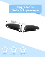 Voodonala for Toyota 4Runner 2017-2023 Side Rearview Mirror Cover Compatible with Toyota 4Runner 2017-2023 (Black Carbon Fiber)