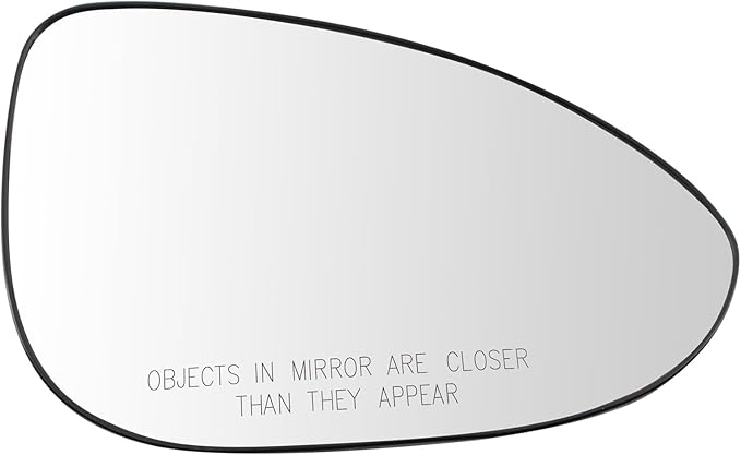 TRQ Right Passenger Side Mirror Glass Convex Snap On Clear Compatible with 2012-2020 Chevrolet Sonic GM1325156