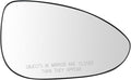 TRQ Right Passenger Side Mirror Glass Convex Snap On Clear Compatible with 2012-2020 Chevrolet Sonic GM1325156