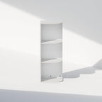 Furinno Reed Corner Shelf, 3-Tier Corner Bookshelf, Book Shelf, Corner Shelves, Storage Rack, for Organization and Storage, H