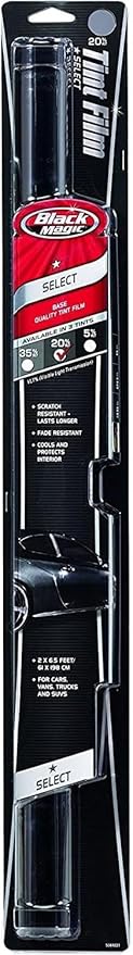 Black Magic Select 20% VLT Tinted Window Film, Scratch-Resistant Tint for Car Windows — Black