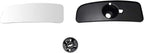 TRQ Passenger Side Lower Mirror Glass Non Heated Convex Towing Mirror with Backing Plate For Factory Equipped Mirrors Compati