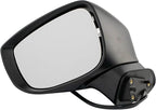 TRQ Driver & Passenger Side Power Mirror Set Paint to Match Manual Folding Compatible with 2017-2018 Mazda CX-5 MA1320197 MA1