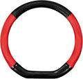 Car Breathable Steering Wheel Cover, Carbon Fiber Wear-Resistant D Shape Steering Wheel Protector for Comfy Grip, Universal N
