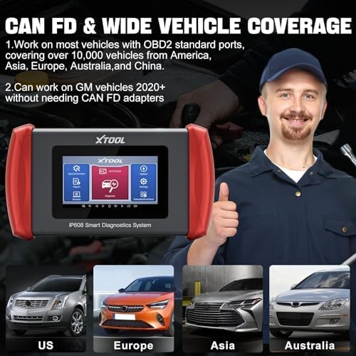 XTOOL IP608 Full System OBD2 Scanner Diagnostic Tool, Code Reader for Cars and Trucks with 30+ Services - EPB/SAS/BMS/Throttle
