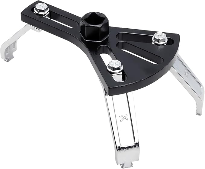 Osilly Car Fuel Pump Removal Tool, Adjustable Fuel Lid Tank Cover Collar Ring Spanner, Auto Fuel Pump Lock Ring Removal and R