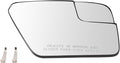 TRQ Passenger Side Mirror Glass Convex Snap On Compatible with 2021-2023 Ford F-150 FO1325205