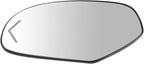 TRQ Driver Side Mirror Glass Heated Compatible with 2007-2013 Chevrolet Silverado GMC Sierra 1500 Suburban Yukon XL 2500 2007