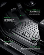 VIWIK Floor Mats for Toyota Corolla 2014-2019 with Automatic Transmission, TPE Rubber Car Mats All Weather Custom Floor Liners for Corolla 2014-2019, Front & Rear Automotive Floor Mats Black