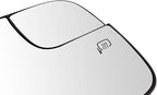 TRQ Passenger Side Mirror Glass Heated Convex Compatible with 2016-2019 Ford Explorer 2013-2019 Ford Police Interceptor Utili