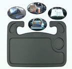 Car Steering Wheel Desk,Steering Wheel Tray, Lightweight Food Drink Table for Car, Hook on Car Steer Wheel Table Tray Fit for Most Vehicles (Black)